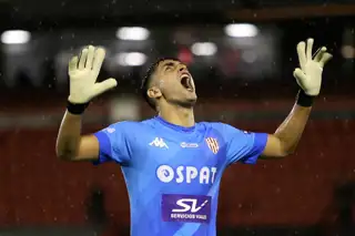 Santiago Mele celebrating
