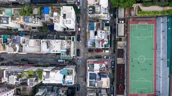 Football Pitch Drone
