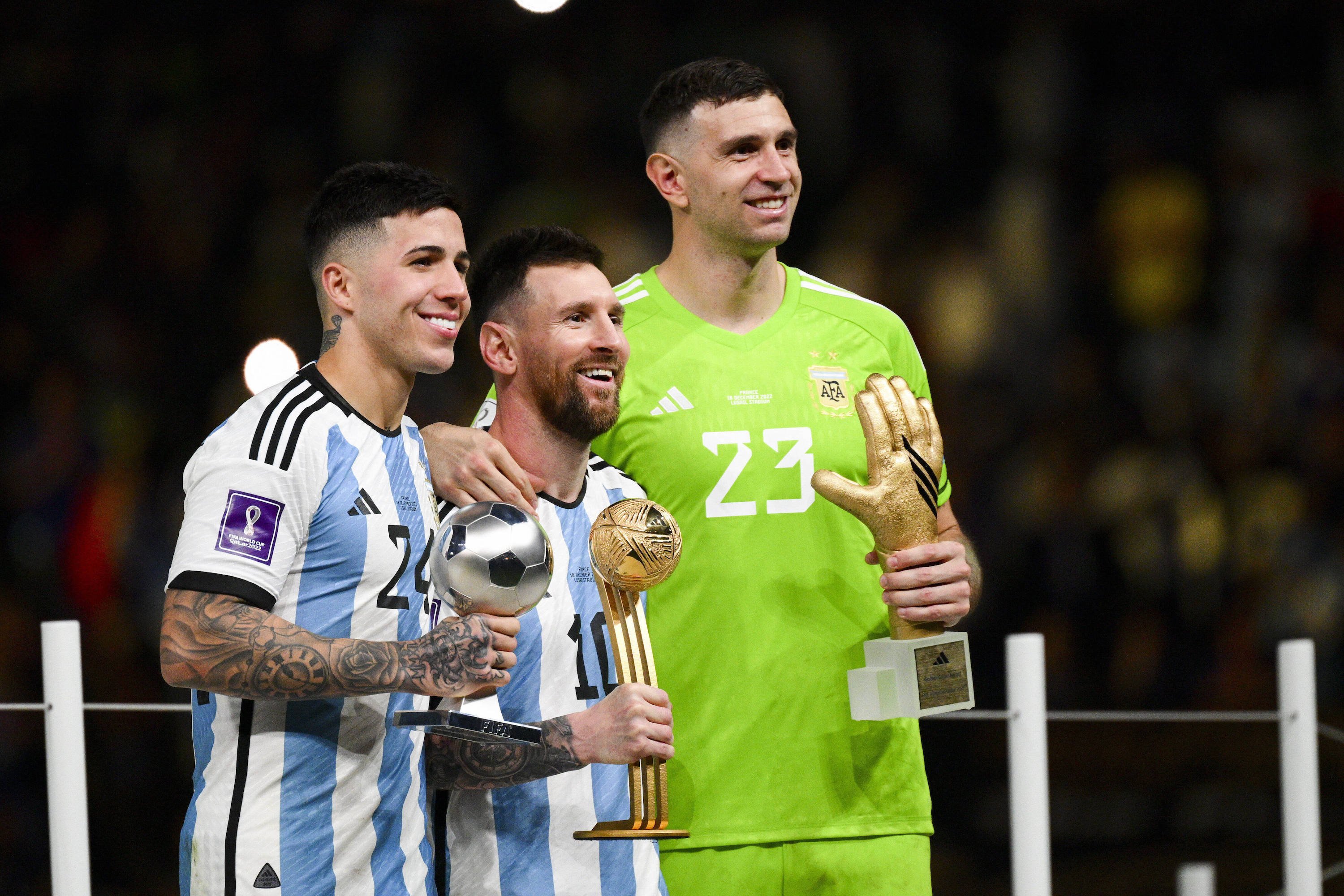 Messi Enzo Fernandez Emiliano Martinez