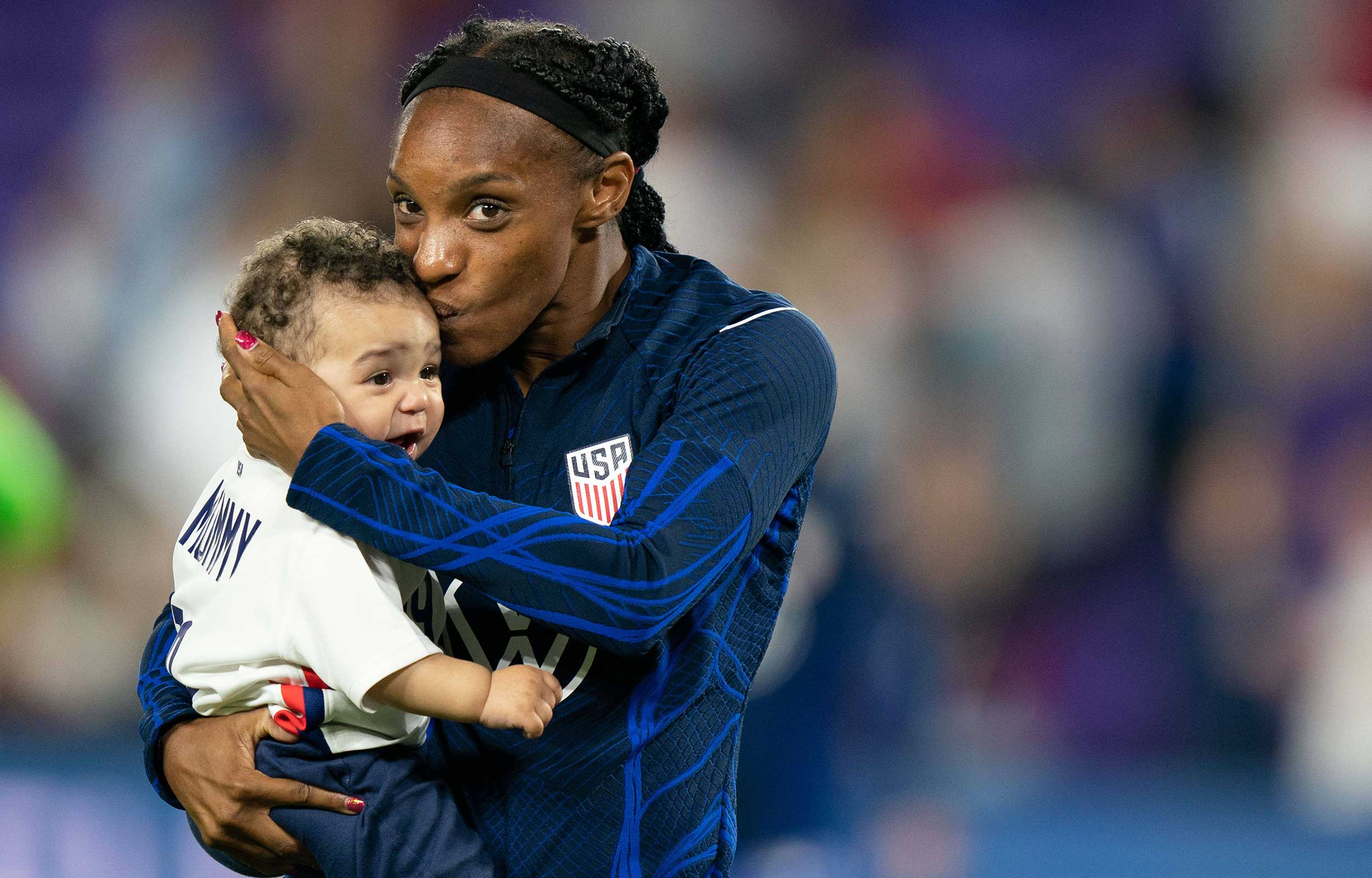 Crystal Dunn Postpartum