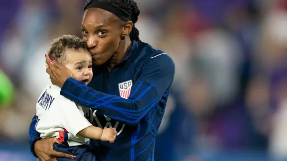 Crystal Dunn Postpartum