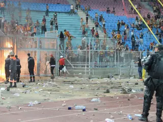 Fans Police Pitch