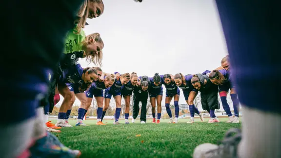 Women Player Huddle IWD