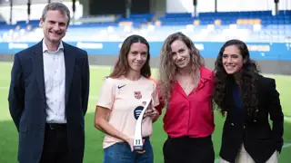 Bonmati W11 Trophy Handover