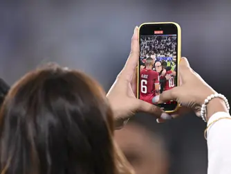 Social Media Phone Football